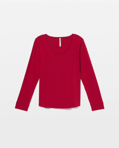 Long Sleeve Pajama Top - PAINT THE TOWN RED | Soma Women