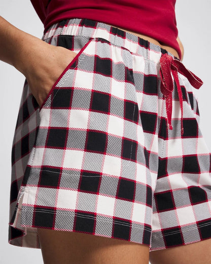Pajama Shorts - DREAMSCAPE PLAID BLACK | Soma Women