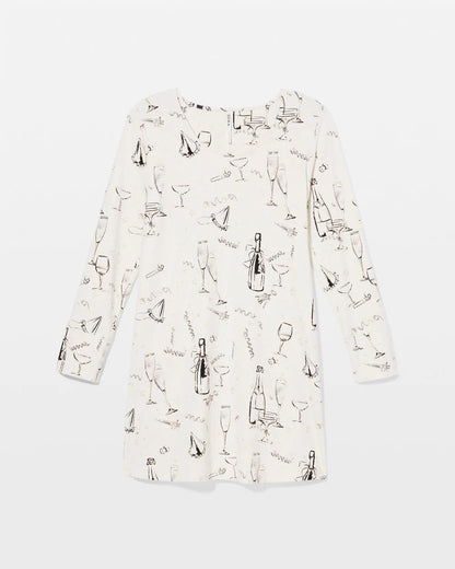 Long-Sleeve Sleepshirt - FIZZ THE SEASON FOIL | Soma Women