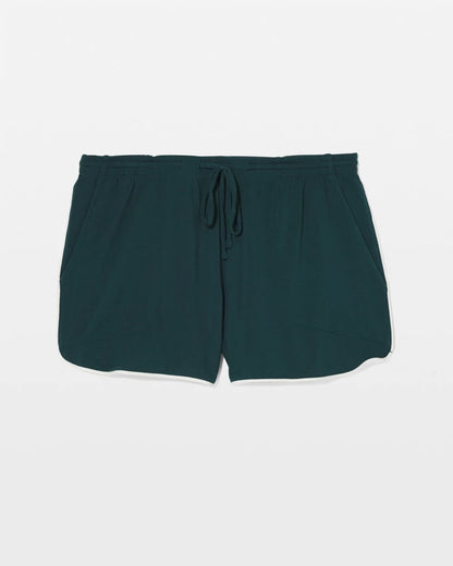 Solid Piped Pajama Shorts - DARK SEA | Soma Women
