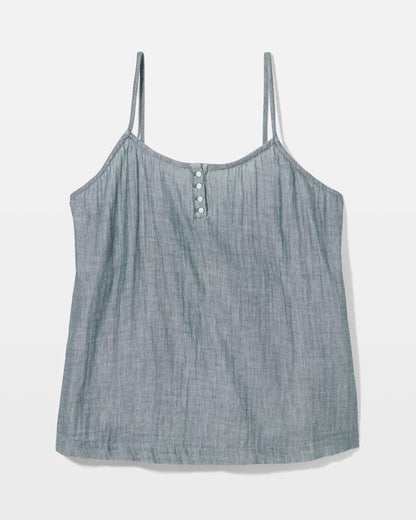 Cotton Gauze Pajama Cami - DARK SEA CROSSDYE | Soma Women