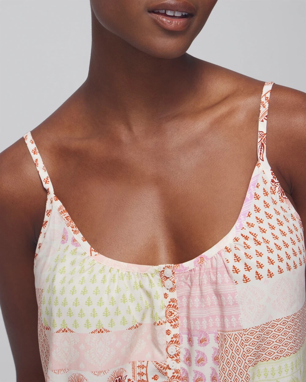Pajama Cami - PERFECT PATCHWORK WHITE S | Soma Women