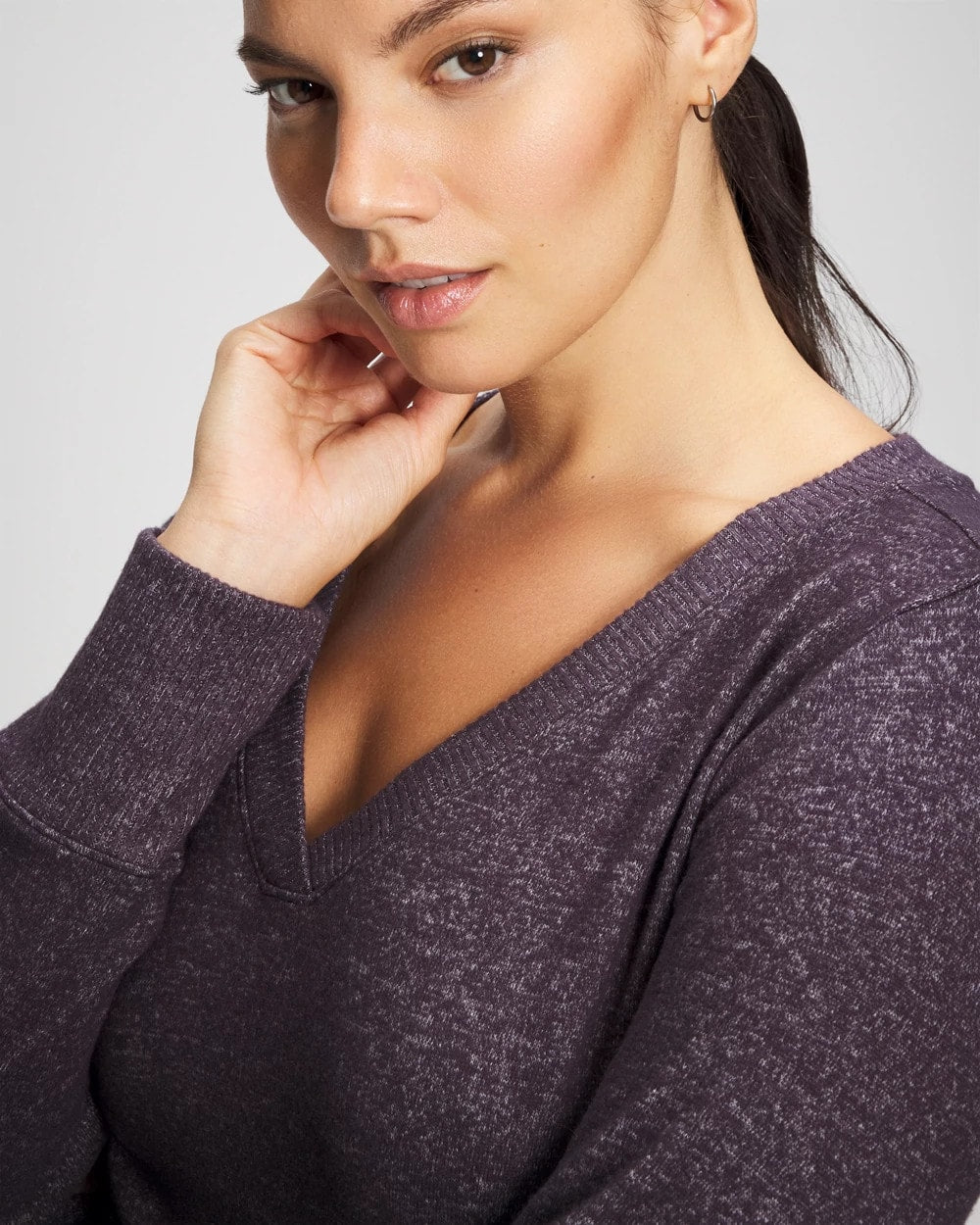 Long Sleeve Pajama Tee - GRAY INK/PEARLED IVORY | Soma Women