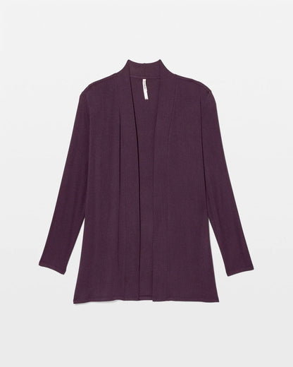 Lightweight Rib Knit Long Sleeve Wrap - PLUM PERFECT | Soma Women