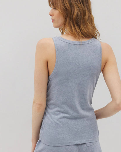 Ruched Pajama Tank - HEATHER MARINA | Soma Women