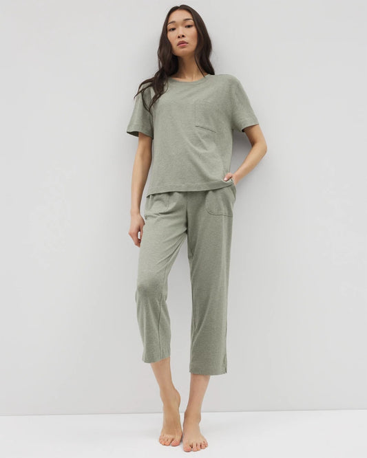Short-Sleeve Pocket Pajama Tee - HEATHER HIGHLANDS | Soma Women