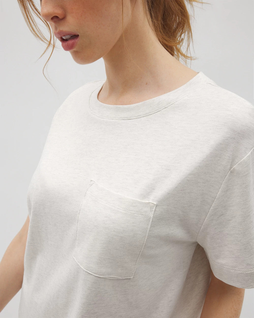 Short-Sleeve Pocket Pajama Tee - HEATHER CRYSTAL | Soma Women