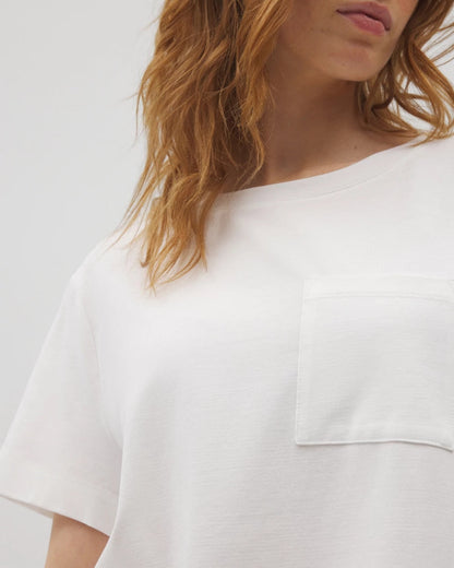 Short-Sleeve Pocket Pajama Tee - OPTIC WHITE | Soma Women