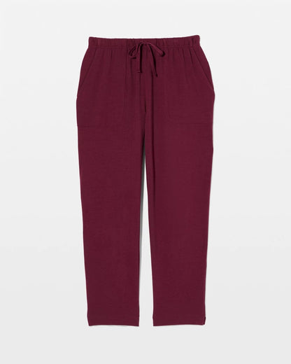 Crop Pajama Pants - VELVET PLUM | Soma Women
