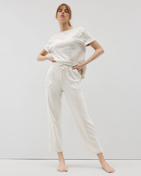 Crop Pajama Pants - HEATHER CRYSTAL | Soma Women