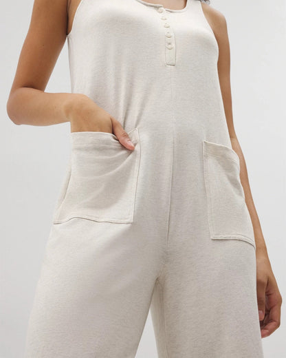 Henley Jumpsuit - HEATHER CRYSTAL | Soma Women