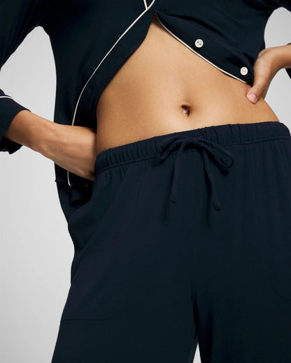 Solid Piped Pajama Pants - NIGHTFALL NAVY | Soma Women
