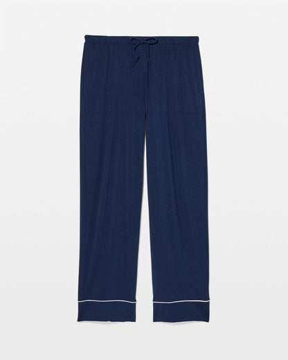 Solid Piped Pajama Pants - NIGHTFALL NAVY | Soma Women
