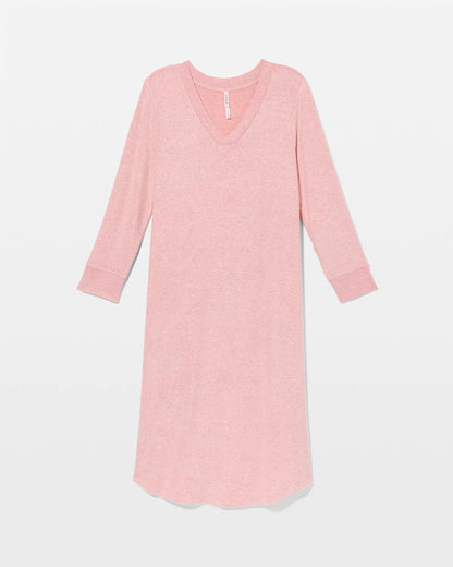 Long Sleeve Midi Sleepshirt - CAMEO PINK/DUSTY ROSE | Soma Women