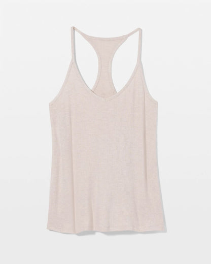 Lightweight Rib Knit Pajama Cami - HEATHER BARELY THERE | Soma Women