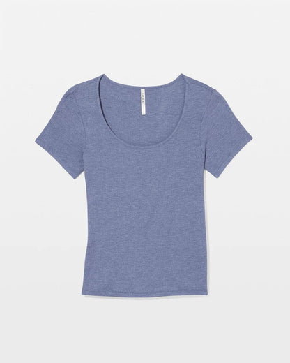 Lightweight Rib Knit Short Sleeve Pajama Tee - HEATHER DUSK | Soma Women
