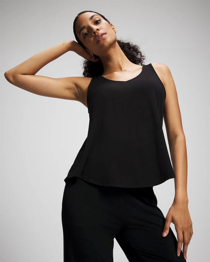 V-Neck Pajama Tank - BLACK | Soma Women
