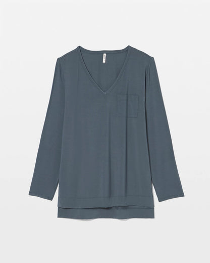Long Sleeve Pajama Tee - PETROL | Soma Women