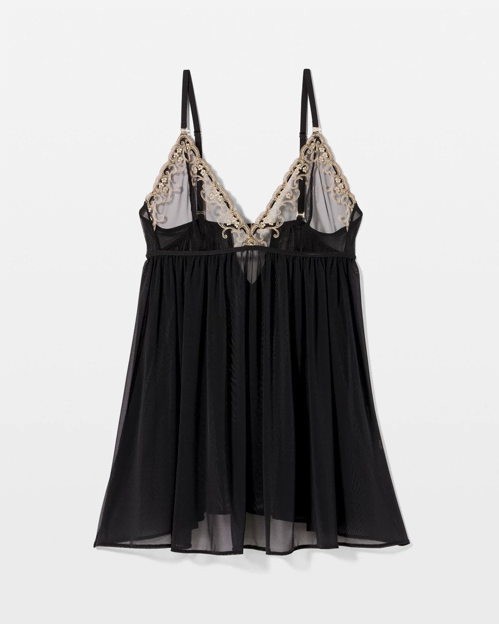 Venice Lace Babydoll Chemise - BLACK | Soma Women