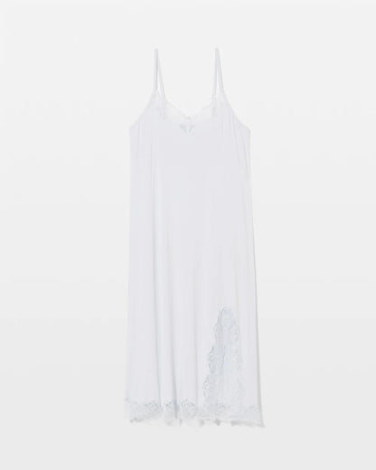 Lace-Trim Midi Gown - BLUE MIST | Soma Women