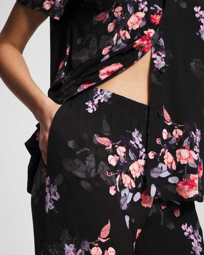 Ankle Pajama Pants - FLORAL DREAMS BLACK | Soma Women