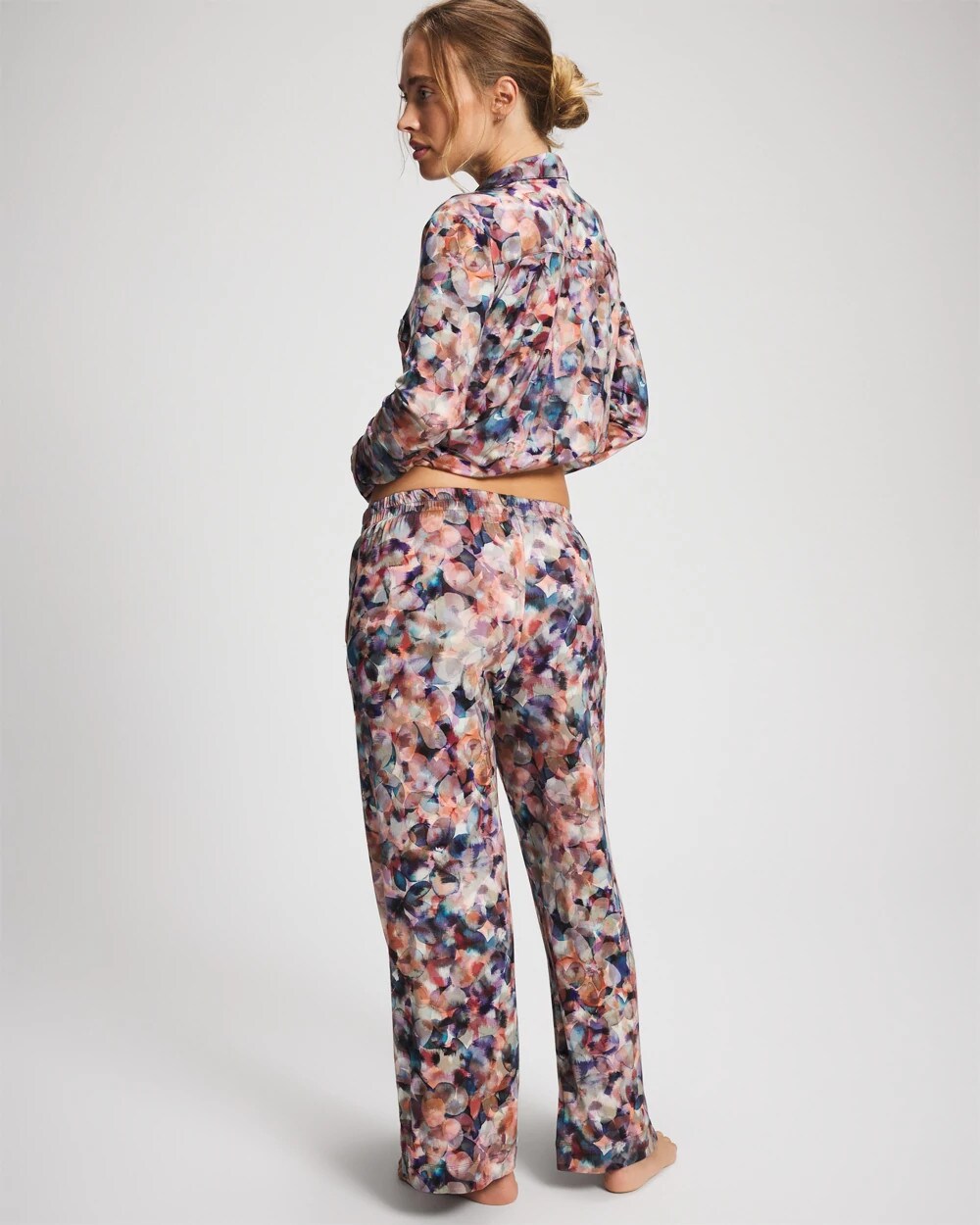 Ankle Pajama Pants - PETAL MOSAIC PETROL | Soma Women