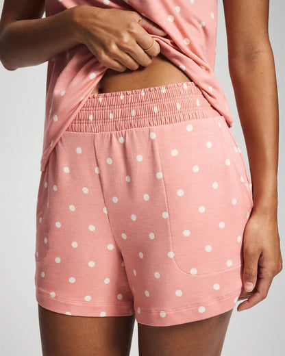 Pajama Shorts - DREAMY DOT MID BLUSH PINK | Soma Women