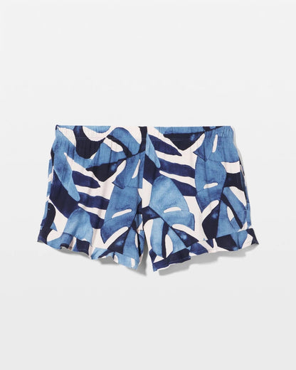 Ruffle Pajama Shorts - TROPICAL BREEZE SKY | Soma Women