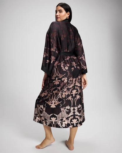 Long Robe - SAVANNA DAMASK BDR | Soma Women