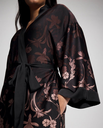 Long Robe - SAVANNA DAMASK BDR | Soma Women