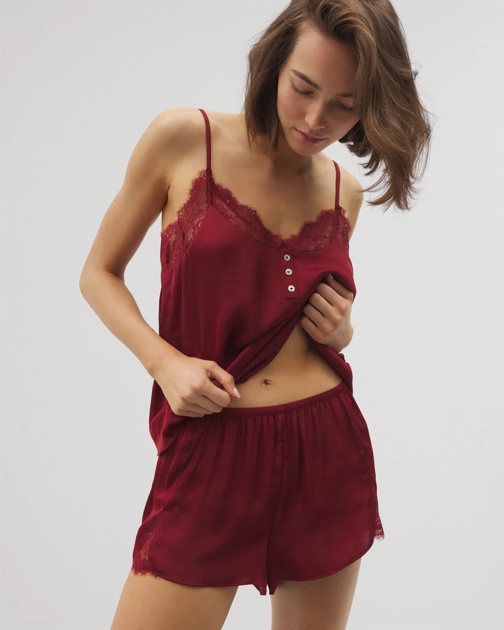 Lace Trim Pajama Short - FIRST KISS | Soma Women