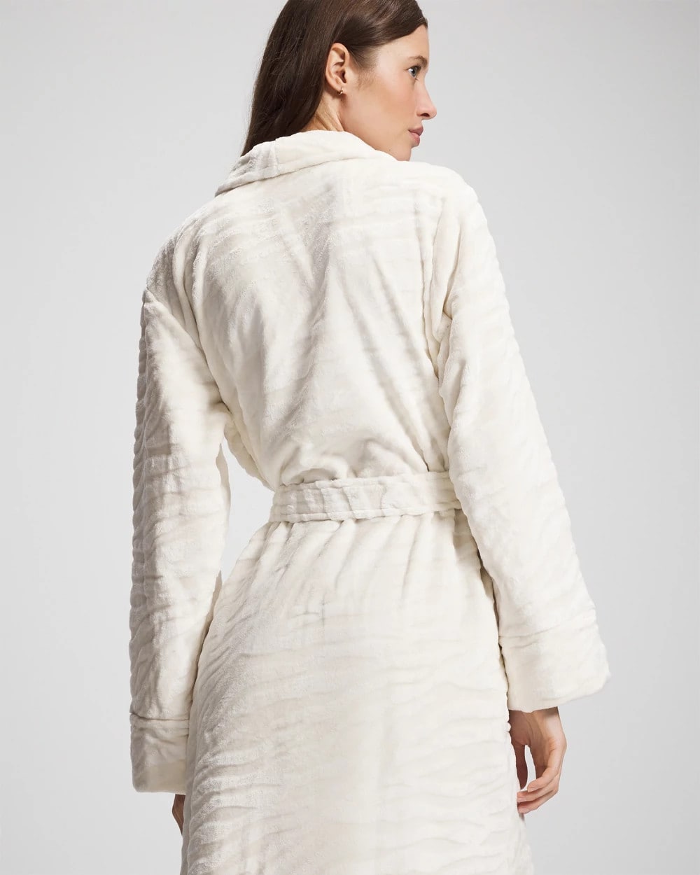 Textured Plush Long Robe - CHAMPAGNE DREAMS | Soma Women