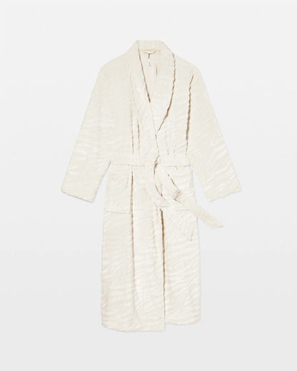 Textured Plush Long Robe - CHAMPAGNE DREAMS | Soma Women