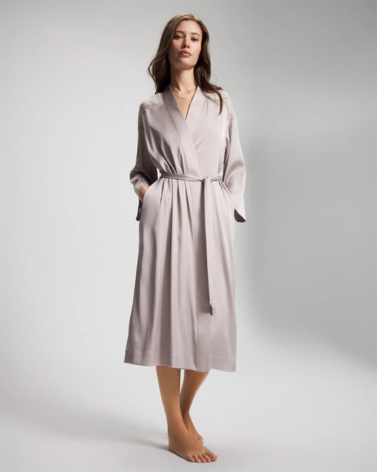 Lace Long Robe - GRAY GLASS | Soma Women