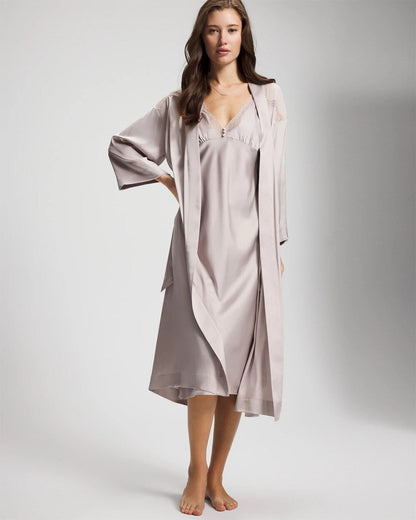 Lace Long Robe - GRAY GLASS | Soma Women