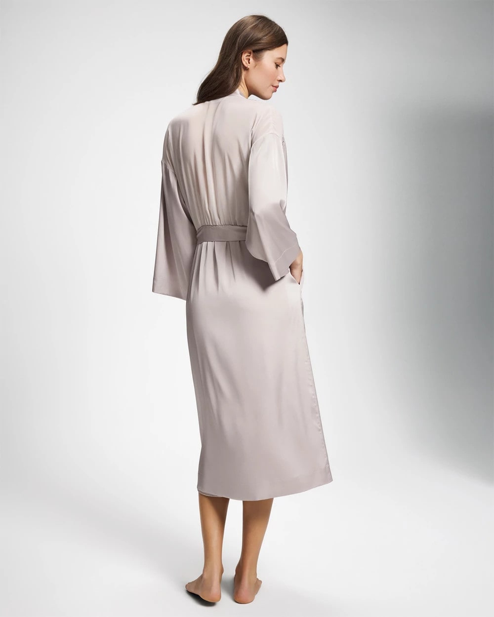 Lace Long Robe - GRAY GLASS | Soma Women