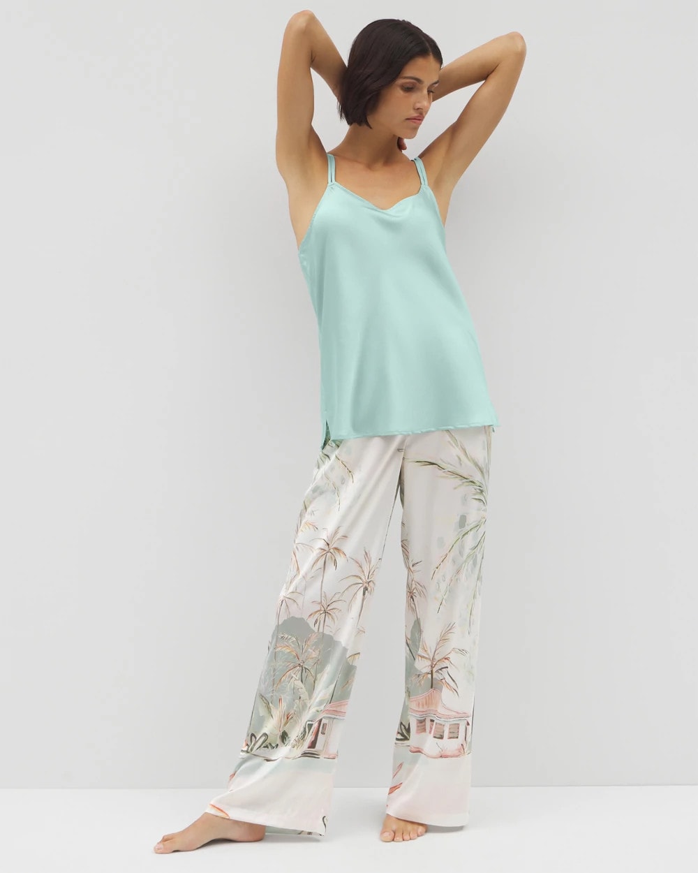 Double Strap Pajama Cami - HARBOR GREEN | Soma Women