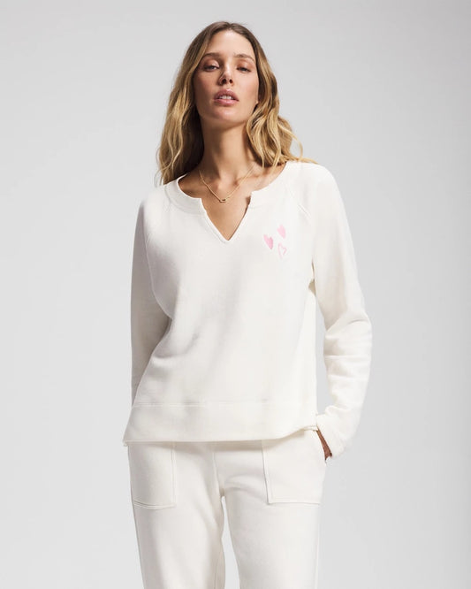 Essential Terry V-Neck Sweatshirt - SHEA | Soma Women