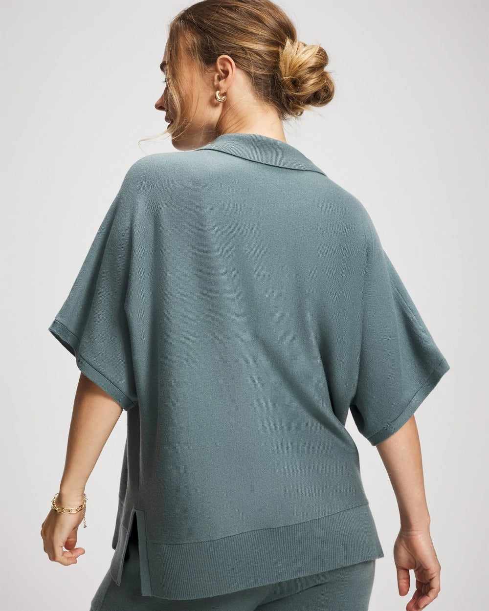 Premier Knit Sweater Collared Top - BLUE INSTINCT | Soma Women