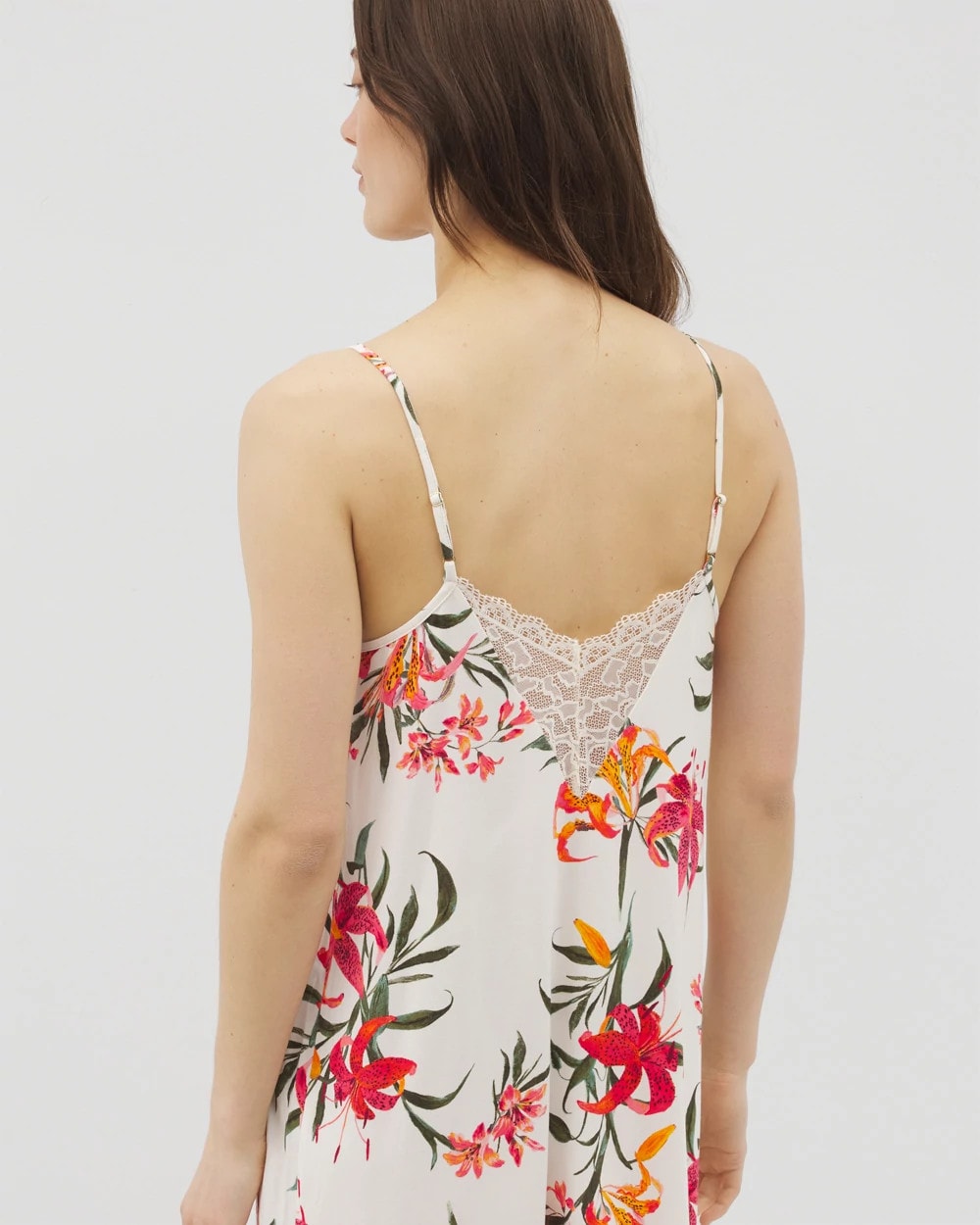 Lace Trim Chemise - LE TIGRE FLORA CHAMPAGNE | Soma Women