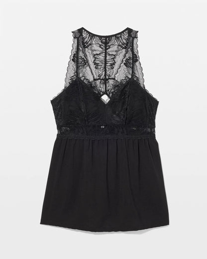 Soft Support Lace Pajama Cami - BLACK | Soma Women