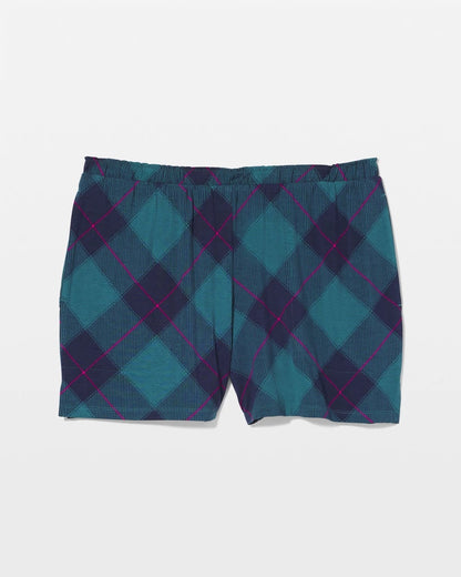 Pajama Shorts - BUNDLE UP PLAID BIAS TEAL | Soma Women
