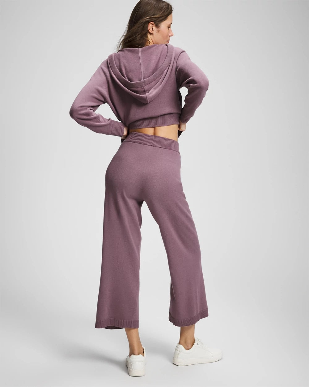 Cotton Sweater Crop Pant - PURPLE FLINT | Soma Women
