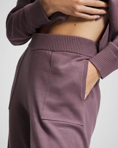 Cotton Sweater Crop Pant - PURPLE FLINT | Soma Women