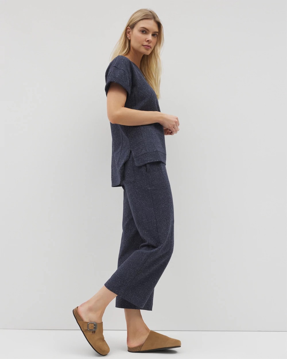 Wide Leg Crop Pant - HEATHER ECLIPSE | Soma Women