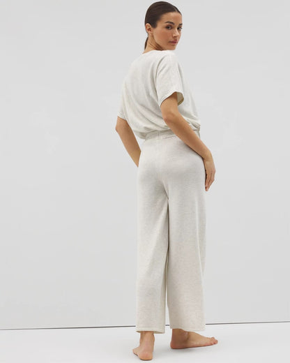 Sweater Wide-Leg Crop Pant - HEATHER CRYSTAL | Soma Women