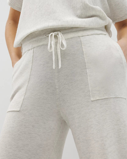 Sweater Wide-Leg Crop Pant - HEATHER CRYSTAL | Soma Women