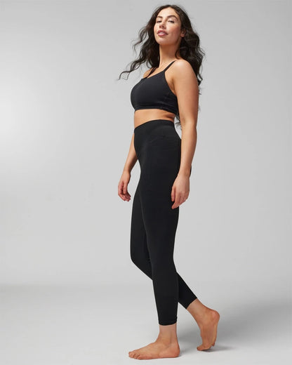 High-Waist Pocket Leggings - BLACK | Soma Women