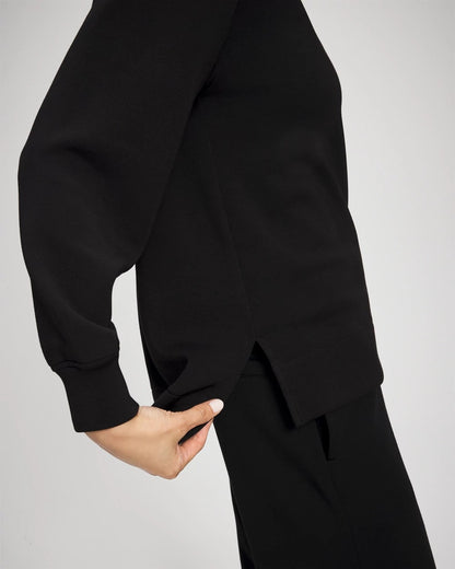 Modern Modal Crewneck Sweatshirt - BLACK | Soma Women