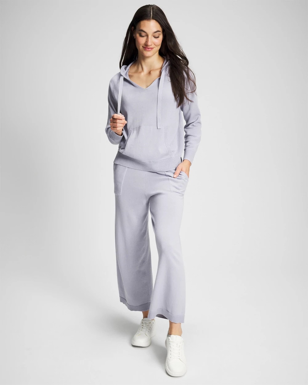 Cotton Sweater Hoodie - MOONSTONE | Soma Women